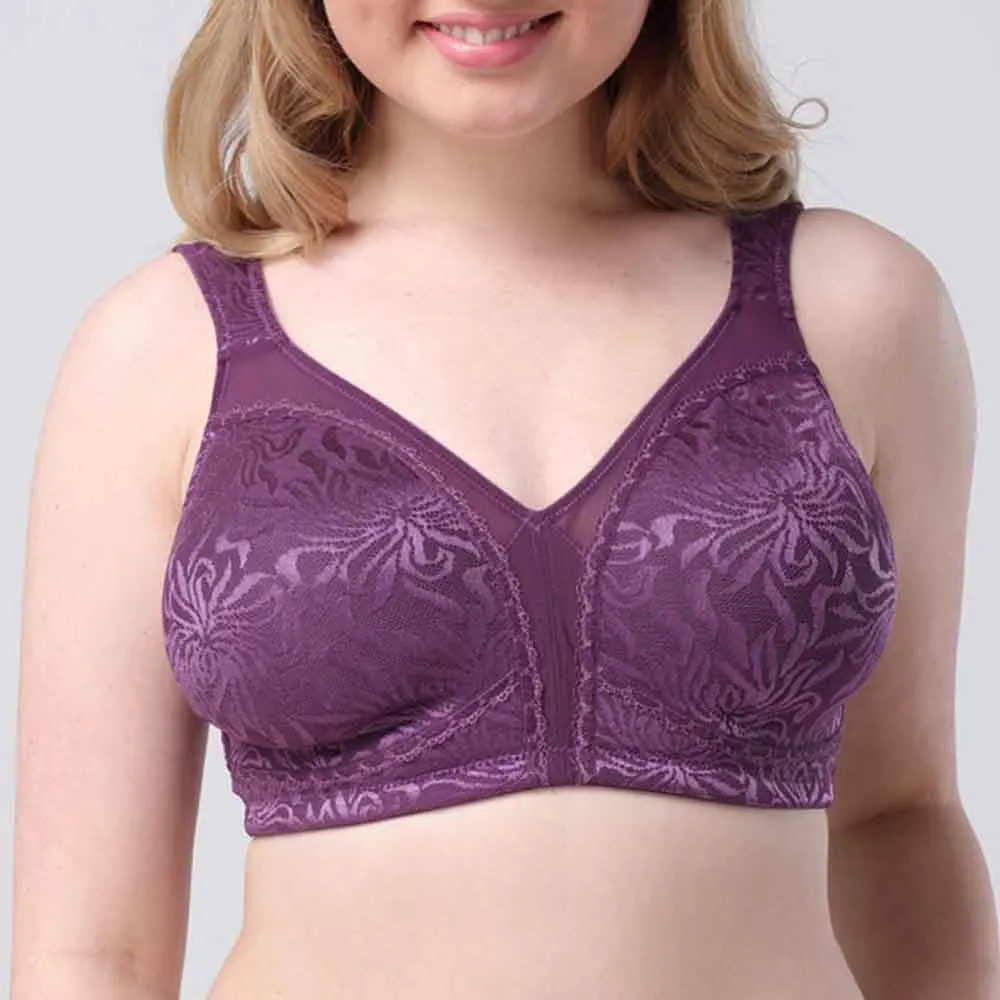 

Plus Size Bras For Womens Lingerie Big Breast Support Bralette Wireless Sexy Brassiere B C D E F G H Cup