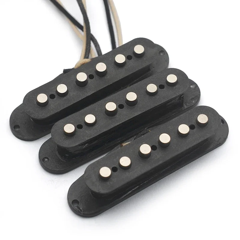 

Alnico 2 Vintage Staggered ST Style Electric Guitar Pickup RWRP Middle Pickup Handmade SSS Electric Anico II Guitar Pickup