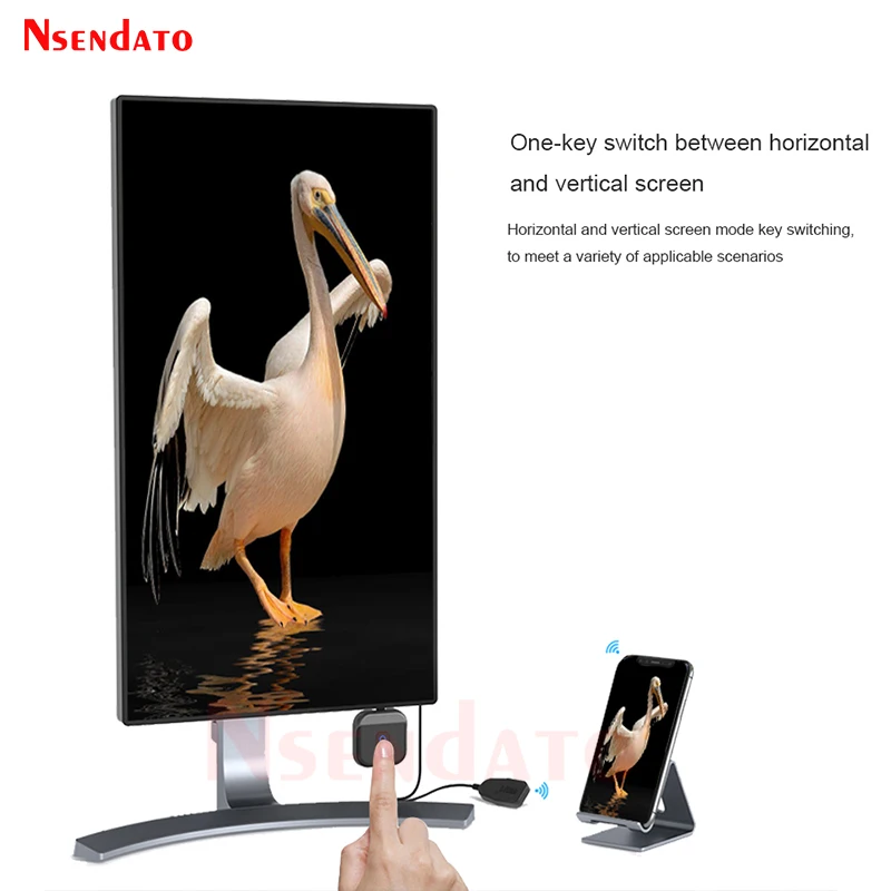 Dongle HDMI Wireless 5G/2.4G Per Screen Mirroring – Supporta AirPlay, Miracast, DLNA – 4K 1080P Per TV, Proiettore E Monitor – Compatto E Portatile - 2