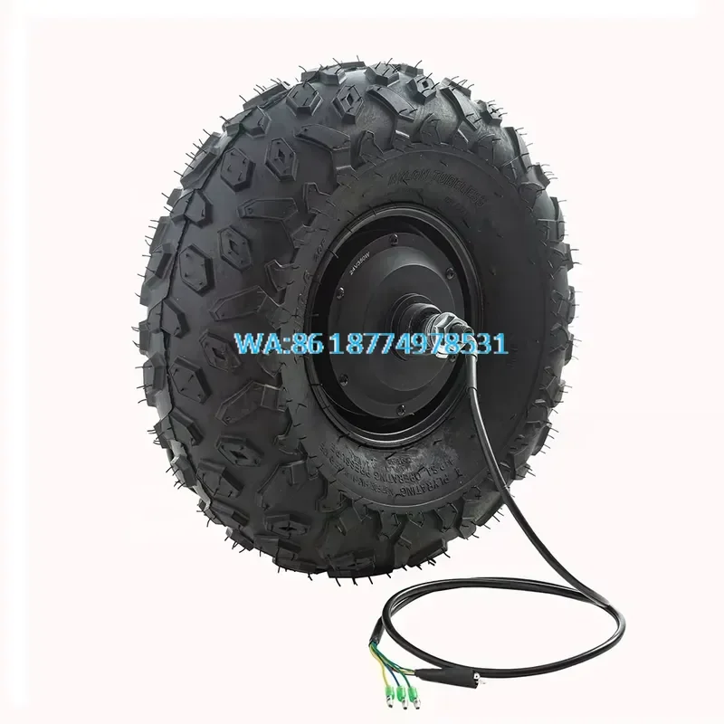 Wmwmnu 14.5 Inch 250W-500W Gear Hub Motor Single Shaft Kit for Wheelbarrow