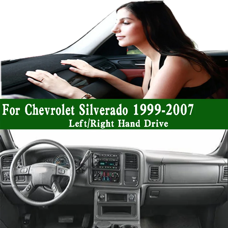 

For Chevrolet Silverado 1500 Z71 Dashmat Dashboard Cover Instrument Panel Sunscreen Insulation Protective Pad Anti-Dirt Proof