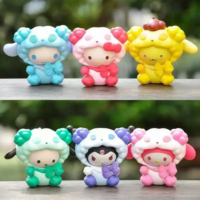 Фигурка Sanrio hello Kitty, плюшевый декор для комнаты, фигурка Куроми, фигурки Cinnamoroll, My Melody, украшение для рабочего стола, подарки