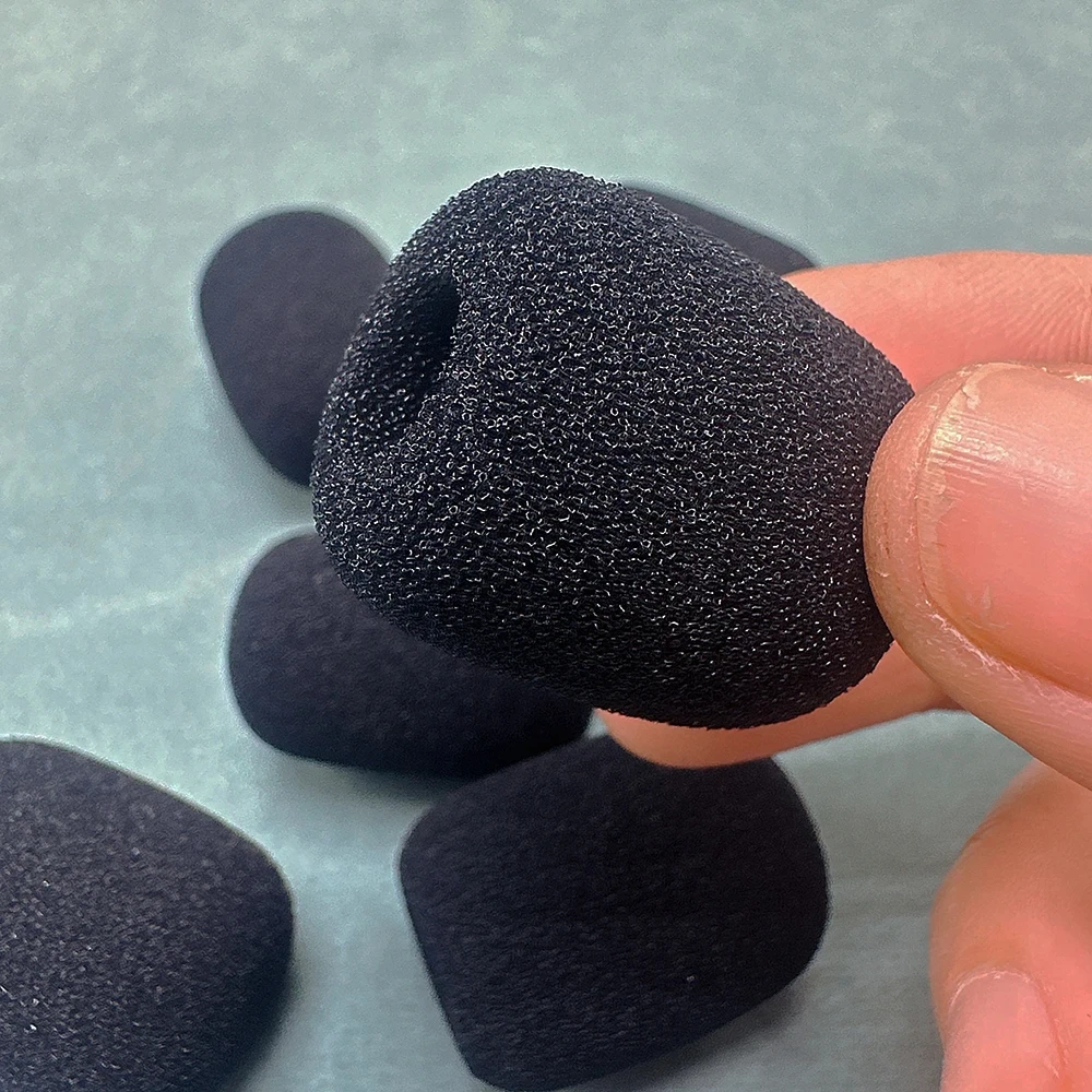 Mikrofon Abdeckung Headset Ersatz Schaum Telefon Kopfhörer Mic Fall Mikrofon Windschutzscheibe Windschutz Schwamm 10Pcs