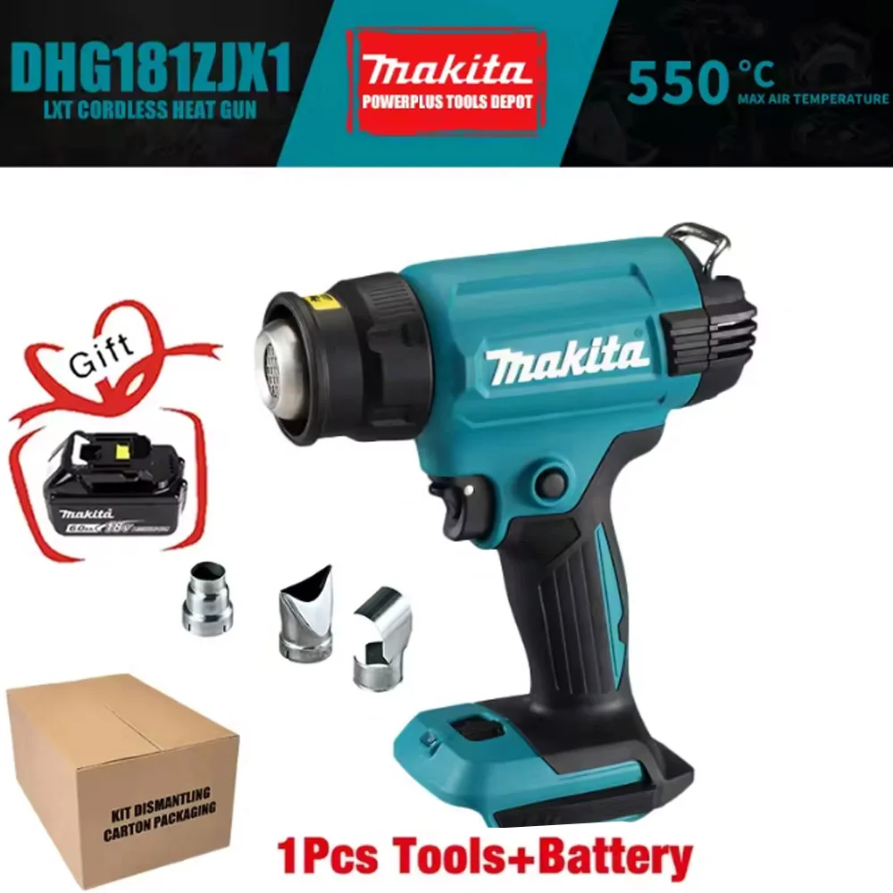 

DHG181Makita 550°C Temperature Control Heat Gun 18V Cordless Handheld Hot Air Gun With LED Display Soldering Thermal Blower New、