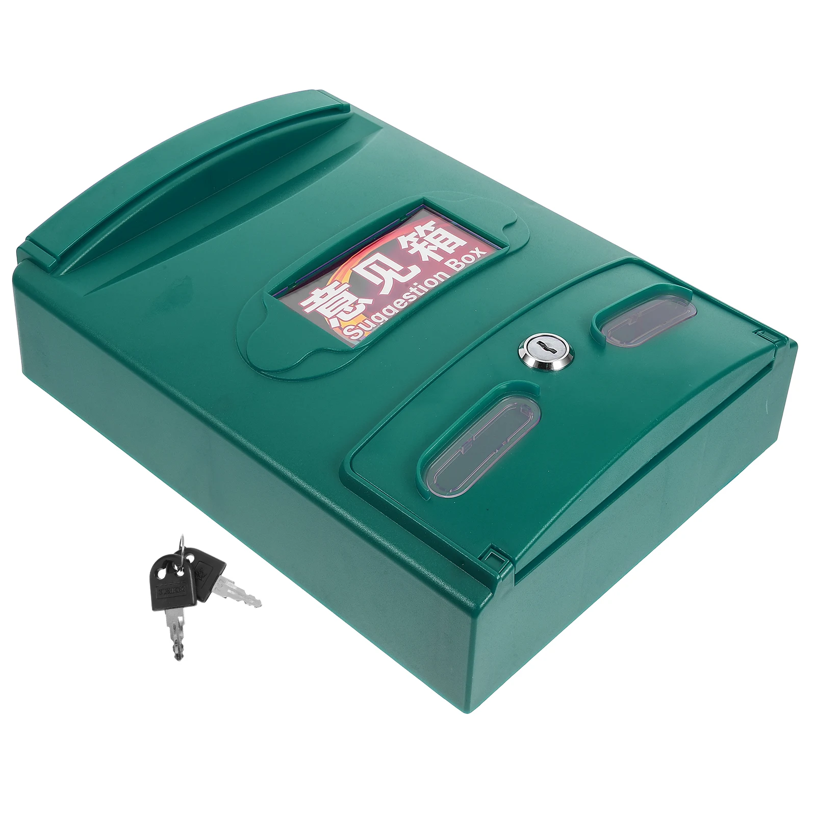 

1 set 1 Set Of Lockable Mailbox Wall Mounted For Outside Plastic Security Box With Key Residential Letter Box Complaint