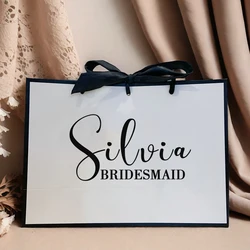 Personalized Bridesmaid gifts paper Bags Custom Name Valentine's Day Gifts Bags Eid Mubarak Happy Ramadan Party Wedding Packages