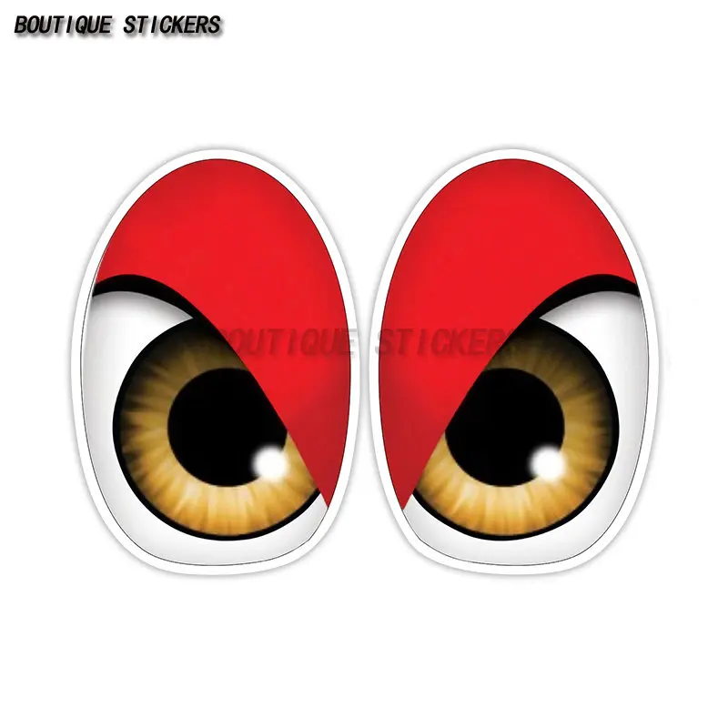 Creative cartoon bird red eye animation car sticker Advanced waterproof PVC sticker Car trunk sticker