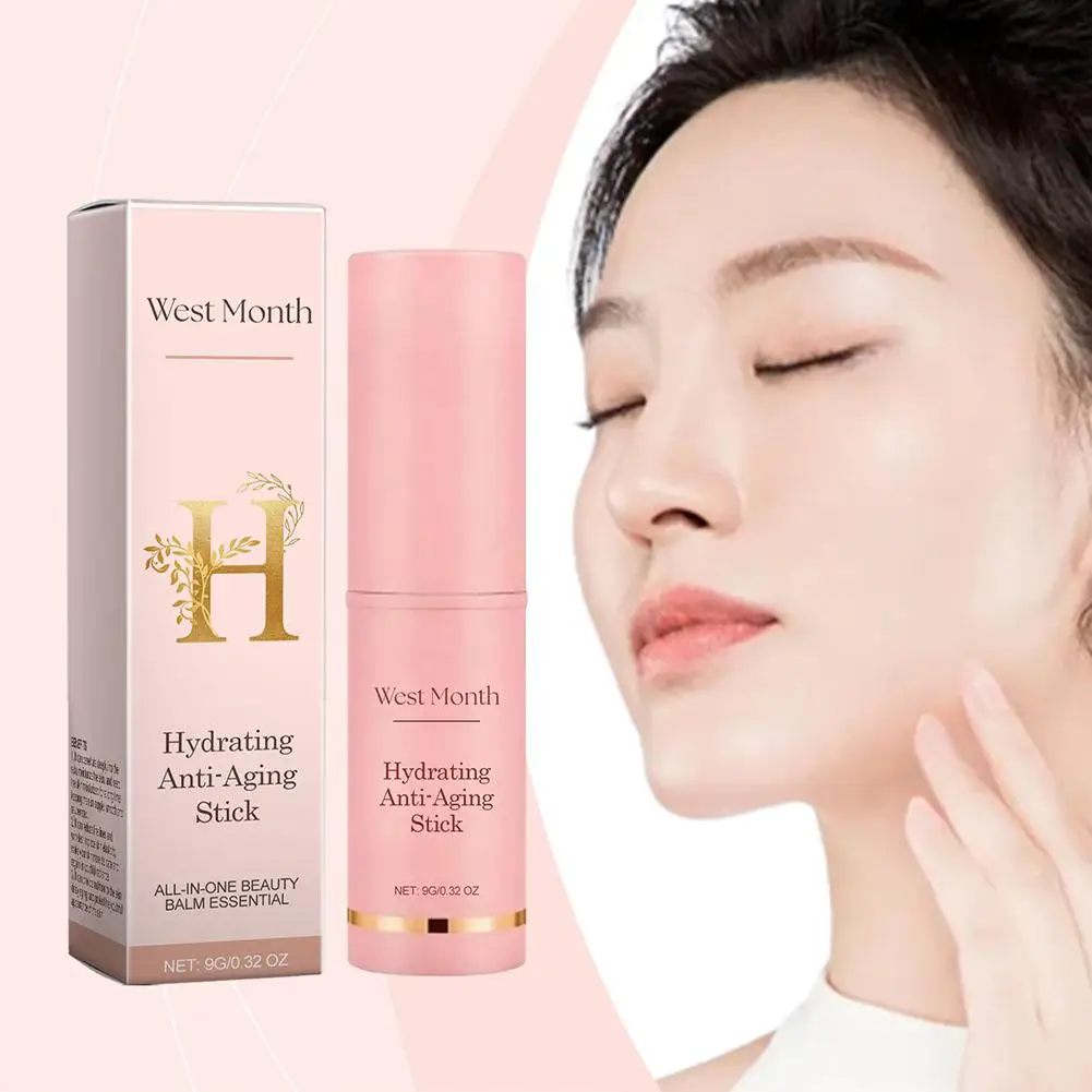 Collagen Multi Balm Stick Wrinkle Bounce Anti-Wrinkle Brighten Tone Korean Moisturizing Balm Multi Cream Dull Cosmetic 9g