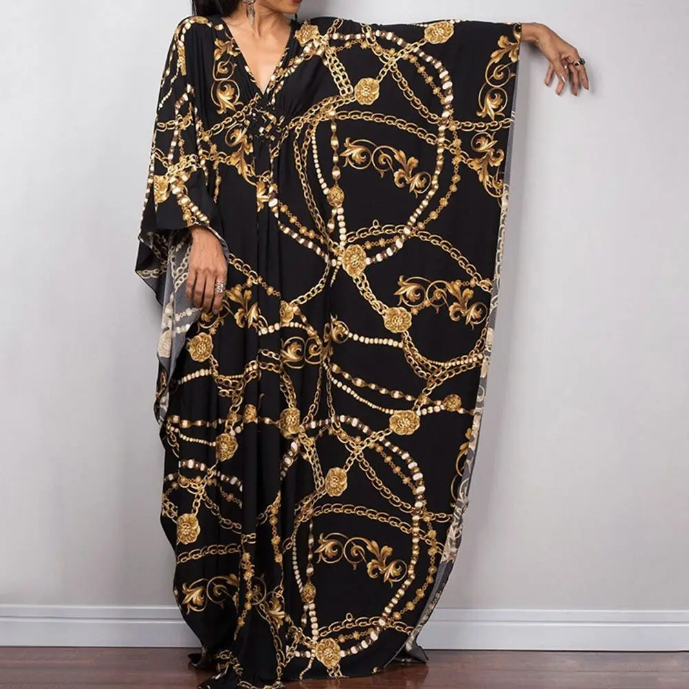 Maxi vestido largo de verano con protección solar, bata informal holgada para traje de baño, vestido para cubrir, traje de baño para vacaciones, pareos de Bikini para mujer