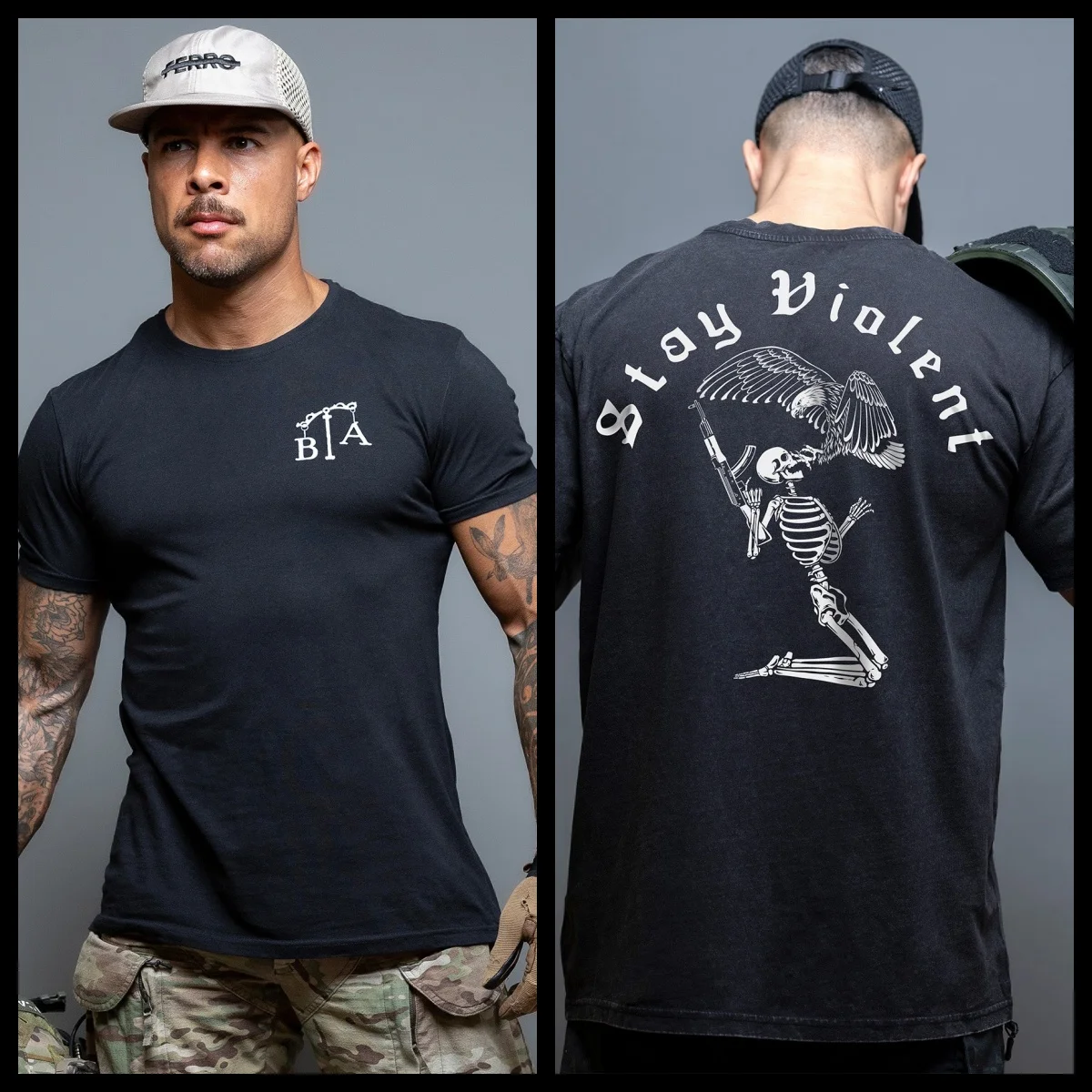 Summer Stay Violent _ Breathable T-shirt Cotton T-shirts for Cross-country Sports view 3