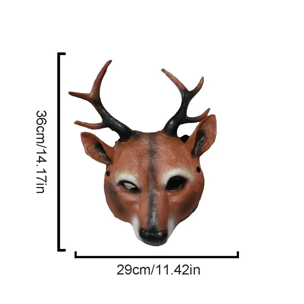 Pros Cosplay Prom Props Masquerade Mask Eye Mask Face Mask Halloween Mask Animal Mask Kabuki Kitsune Mask Deer Head  Mask