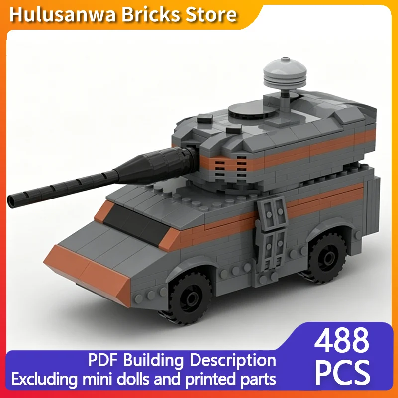 

MPV-58 Modern Military Tanks Model MOC Building Bricks War Equipment Modular Technology Gifts Holiday Assemble Children Toy Suit