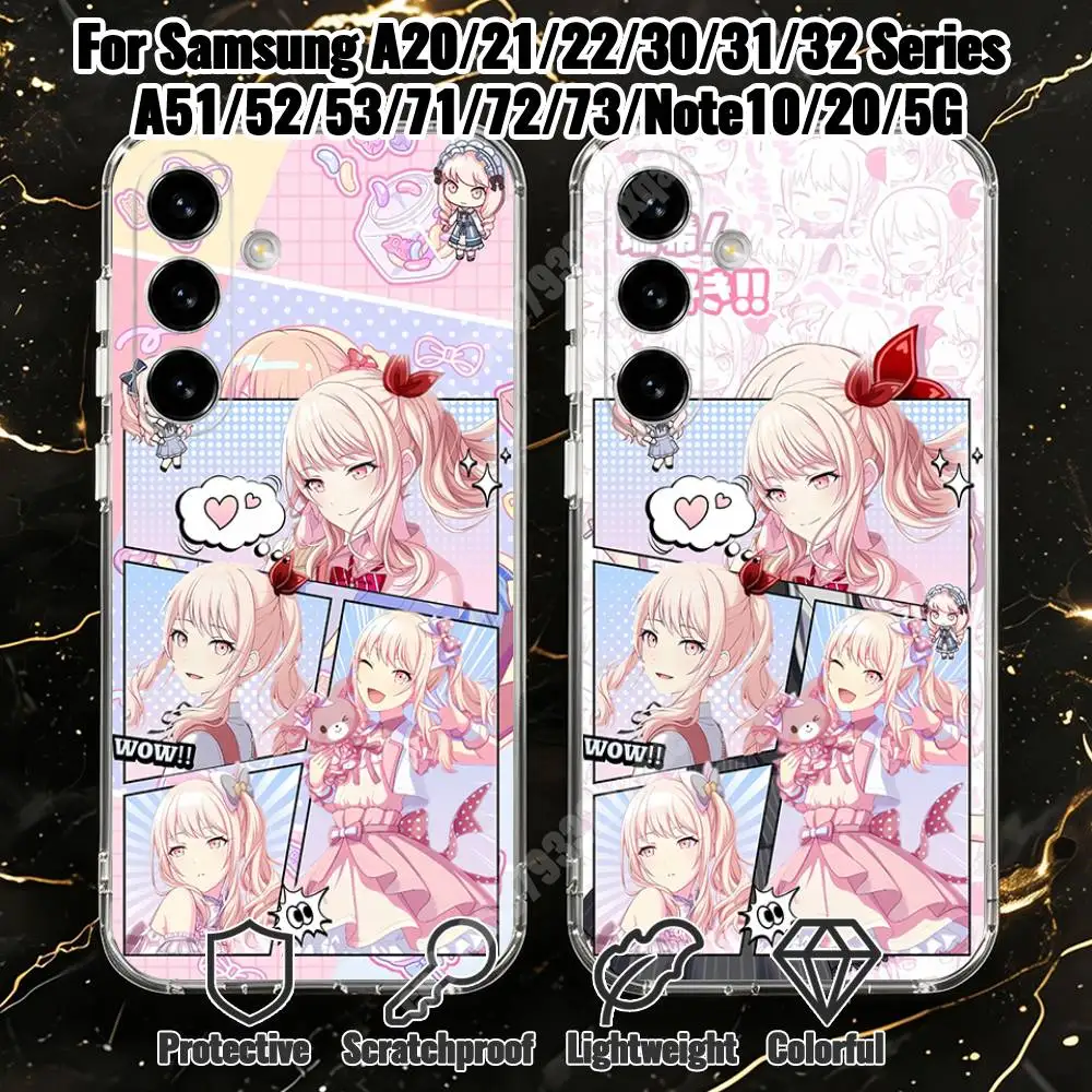Akiyama Mizuki P-Project Sekai Phone Case for Samsung Galaxy A12 13 A20 21 22 A30 31 32 A51 52 A71 72 Transparent Cover