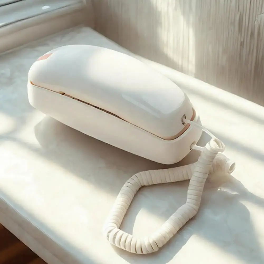 Corded Telephone Volume Adjustable Landline Phone with Large Buttons Home Wired Wall Mount Desk Phone with Indicator Light