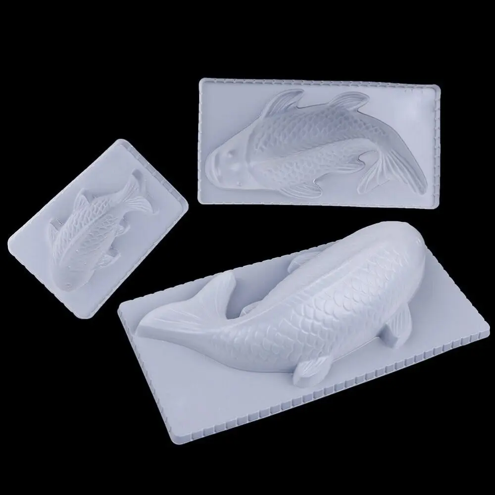 Pudding Molds Baking Tool 3D Koi Fish Shape Pudding Molds Sugarcraft Mold Silicone Mold Cake Chocolate Jelly Mould Rice Mold