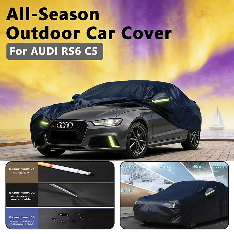 

All-Season Car Cover for AUDI RS6 C5 - Outdoor Full Protection, Waterproof Dustproof Heat-Resistant