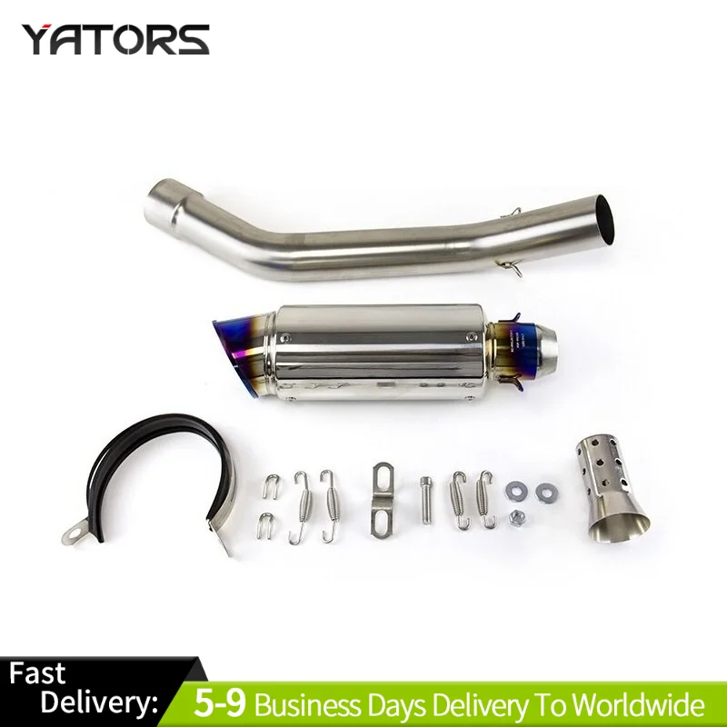 

For Kawasaki Ninja ZX10R 2009-2018 Exhaust System Link Pipe Slip on Muffler Tips Exhausts Pipes