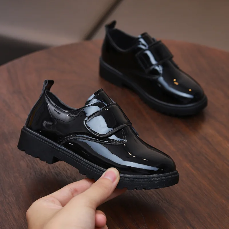 

Kids British Style Children Dress Leather Shoes Baby Boy Wedding Shoes Toddler Flats Fashion Boys Mary Jane Performance Shoes N1