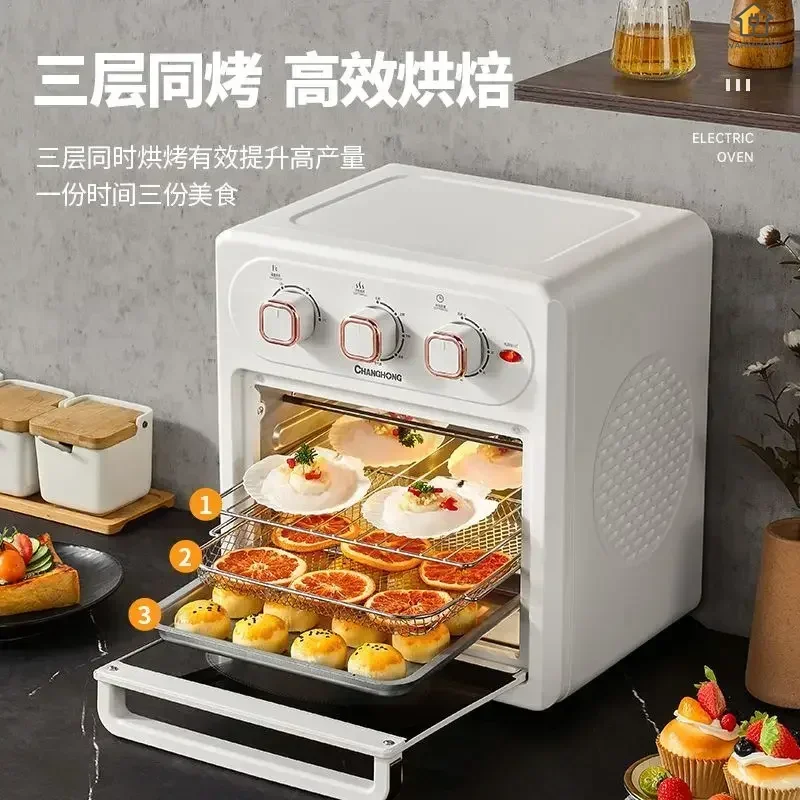 kitchen intelligent Air fryer large capacity household visual fully automatic multi-function integrated electric oven oil-free