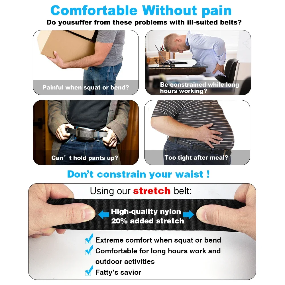 الرجال حزام مطاطا المعادن التلقائي مشبك الجيش في الهواء الطلق الصيد التكتيكية الجينز السراويل حزام النايلون تنفس أحزمة 150 أحزمة كبيرة الحجم