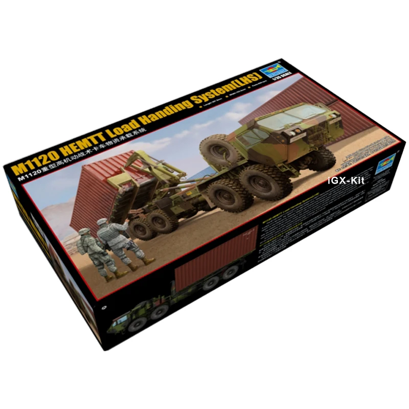 Trumpeter 01053 1/35 US M1120 HEMTT Load Handing System LHS Tactical Truck Vehicle Gift Toy Plastic Assembly Building Model Kit