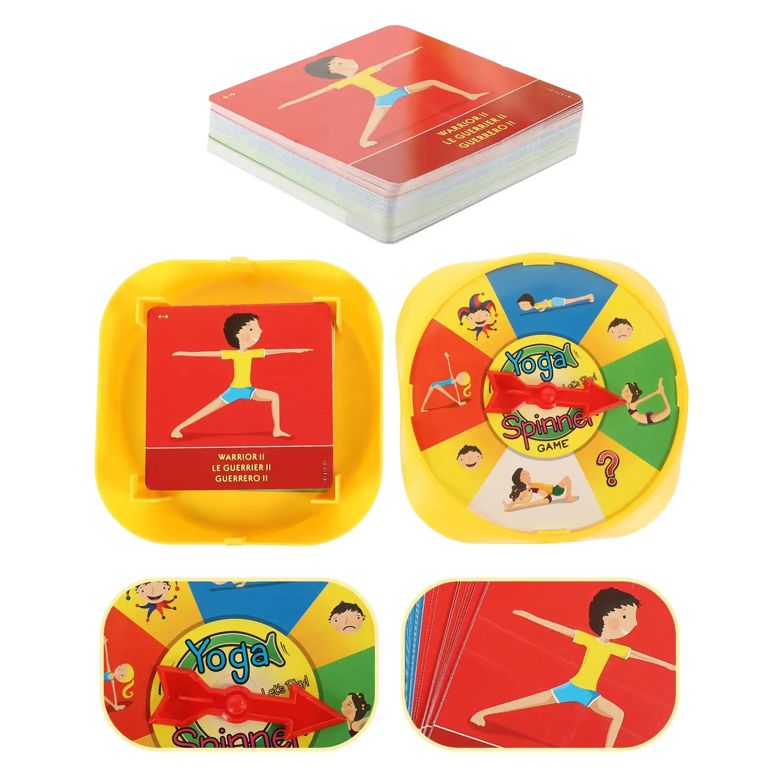 1 Set Twerking Kinderspielzeug Kinder Kinder Twerking Of Family Drehbares pädagogisches Yoga-Pose-Brettspiel