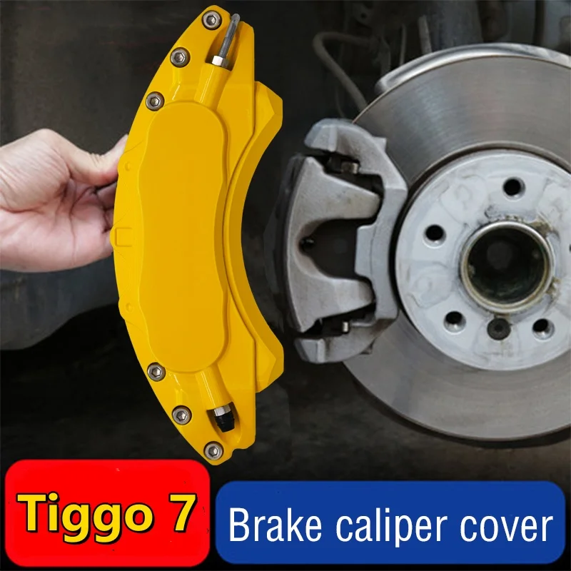 For Chery Tiggo 7 Car Brake Caliper Cover Aluminum Alloy Metal Kit Fit 1.5T CVT 2024 1.6T 2025