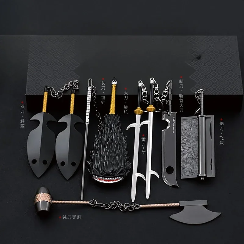 ناروتو أنيمي الأجهزة الطرفية سبعة السيوف النينجا من الضباب لعبة السيف زخرفة نموذج ناروتو السيف الحرف المعدنية تأثيري اللعب الهدايا #2