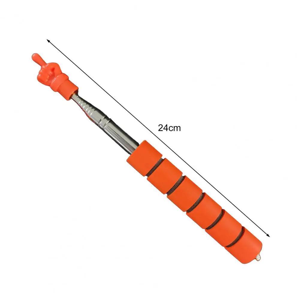 Puntatore retrattile per insegnanti Finger Design acciaio inossidabile telescopico insegnamento scolastico puntatore Stick forniture per insegnanti per l'aula