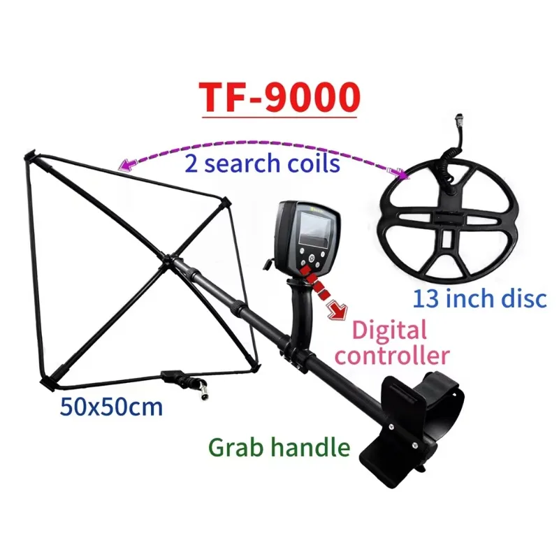

【Best-selling】 Advanced TF9000-50C Plastic Underground Metal Detector High Accuracy Gold Detector