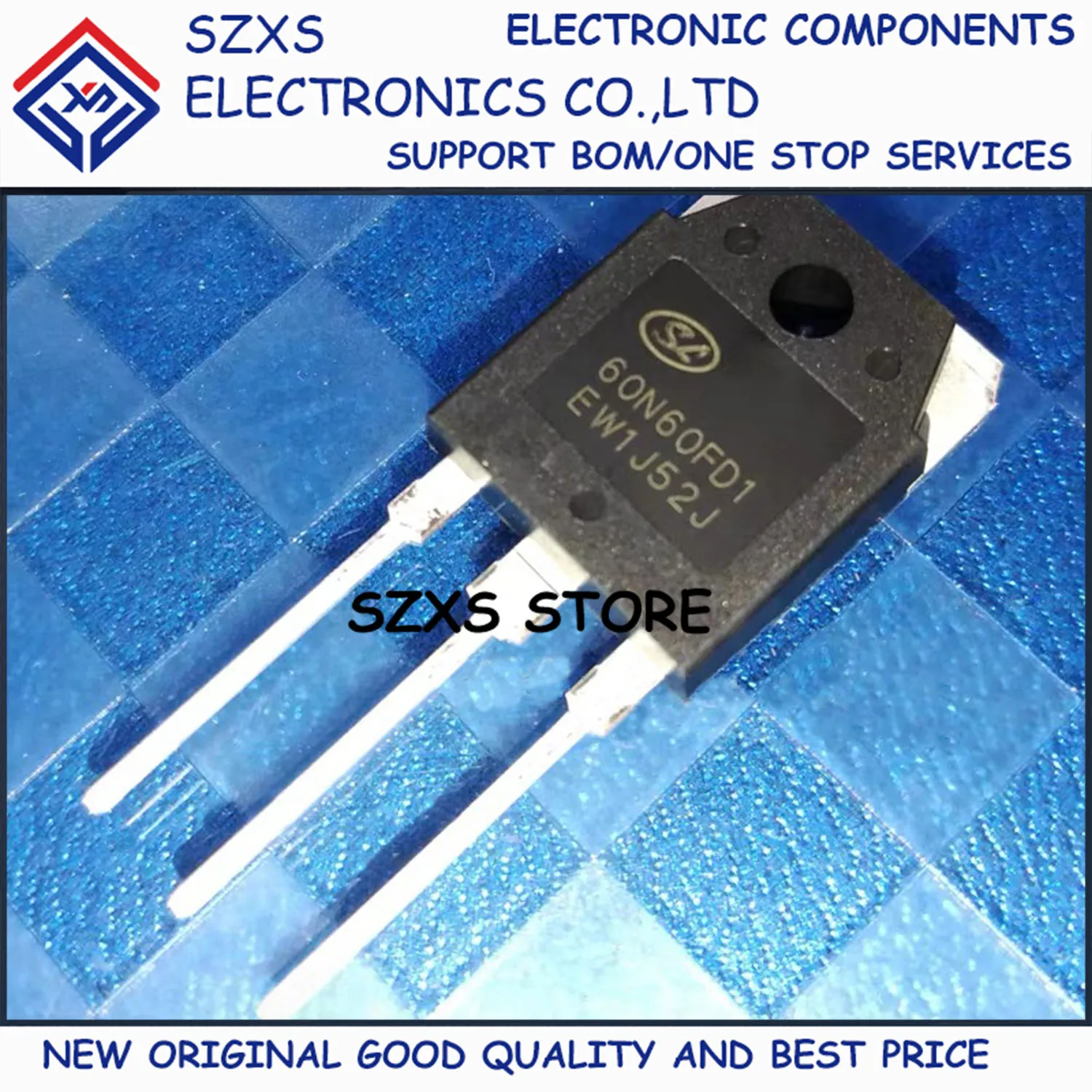 

New Original 10Pcs 60N60FD1 SGT60N60FD1PN TO-3P 600V 60A Powerful IGBT Field Effect Transistor In Stock Good Quality