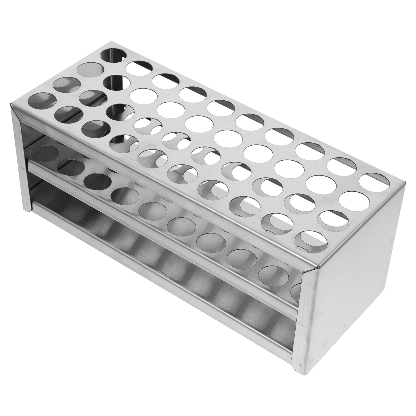 

Test Tube Rack Sampling Filling Holder for Chemistry Stainless Steel Lab Travel Storage Organizer