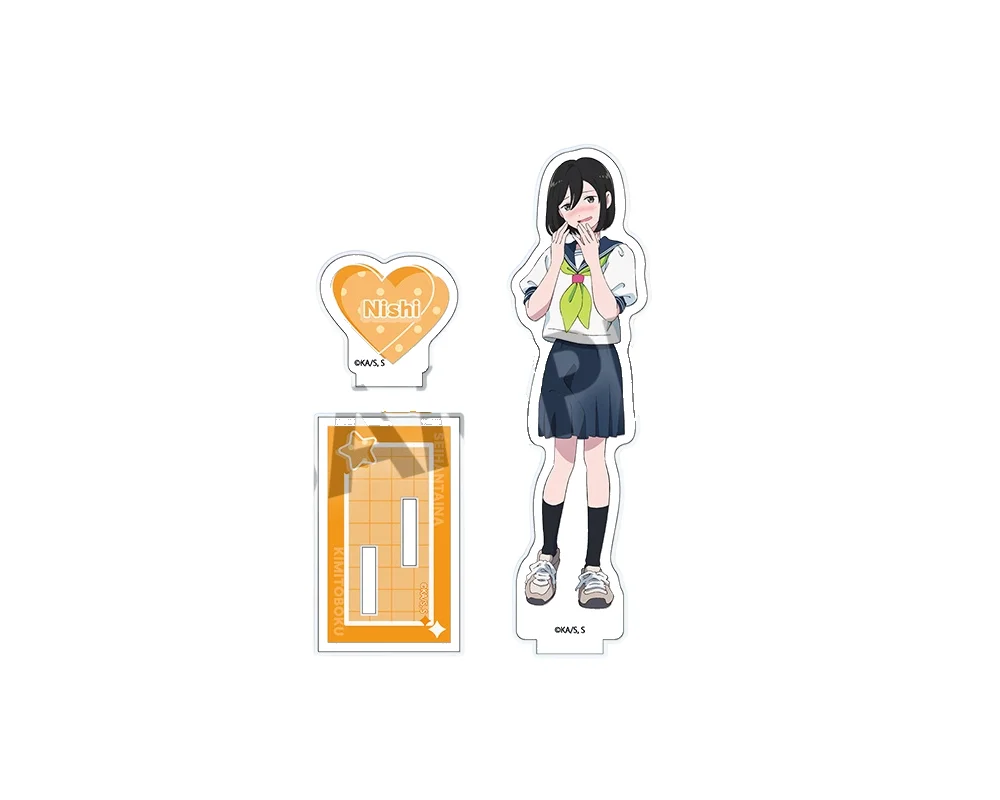 You and Me Are Polar Opposites 15cm Cute School Anime Acrylic Stand Miyu Suzuki Keychain Slice of Life Desktop Decor Fans Gift