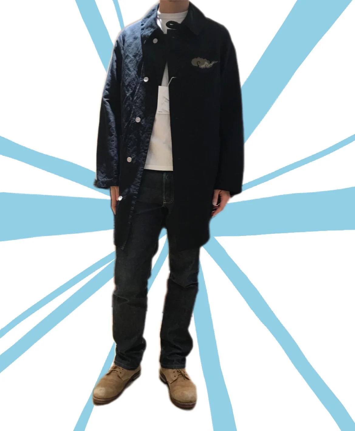 VISVIM GREASE MONKEY COAT Auspicious Cloud Monkey Windbreaker