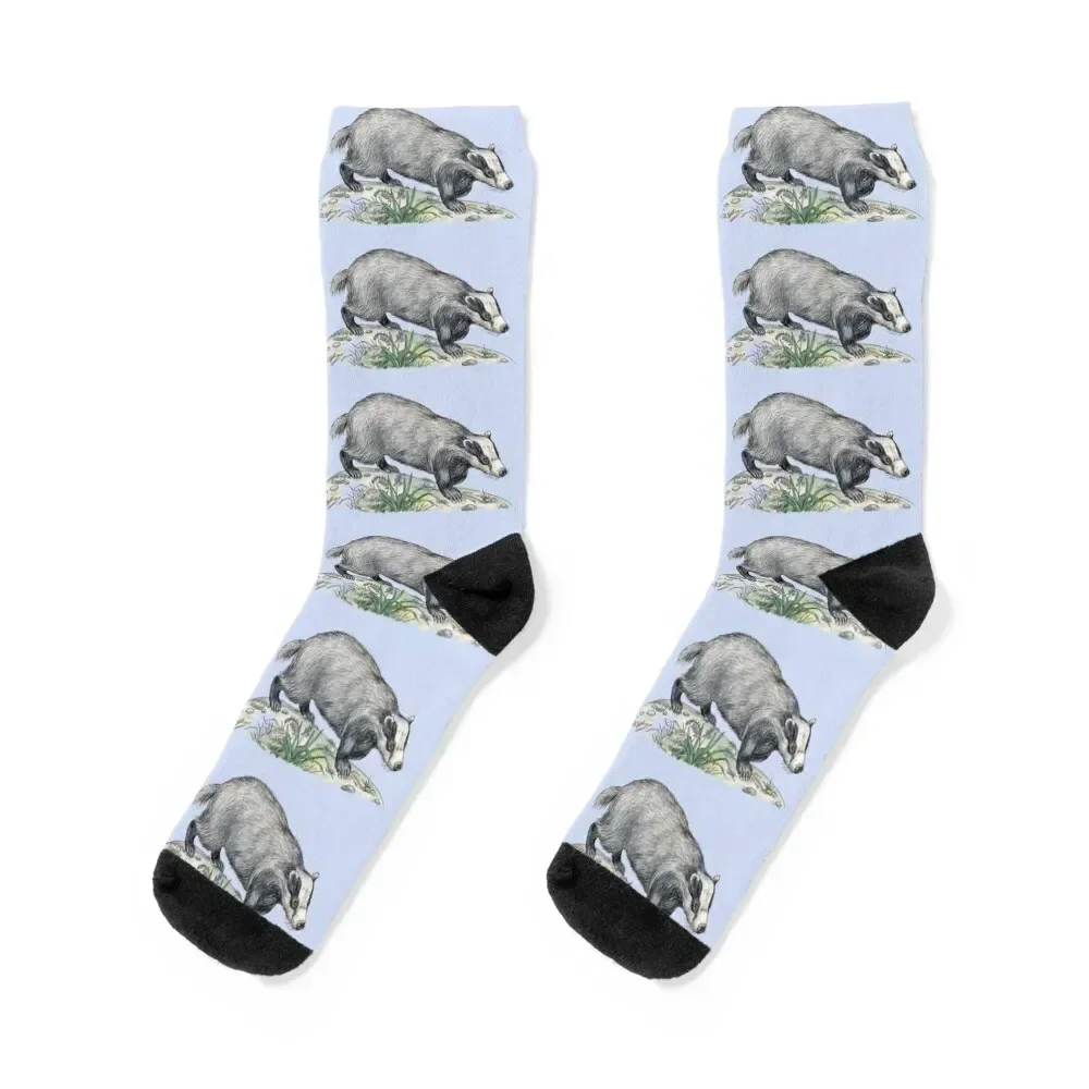 

Badger Socks funny gifts cartoon fashionable Climbing Socks Men's Women's