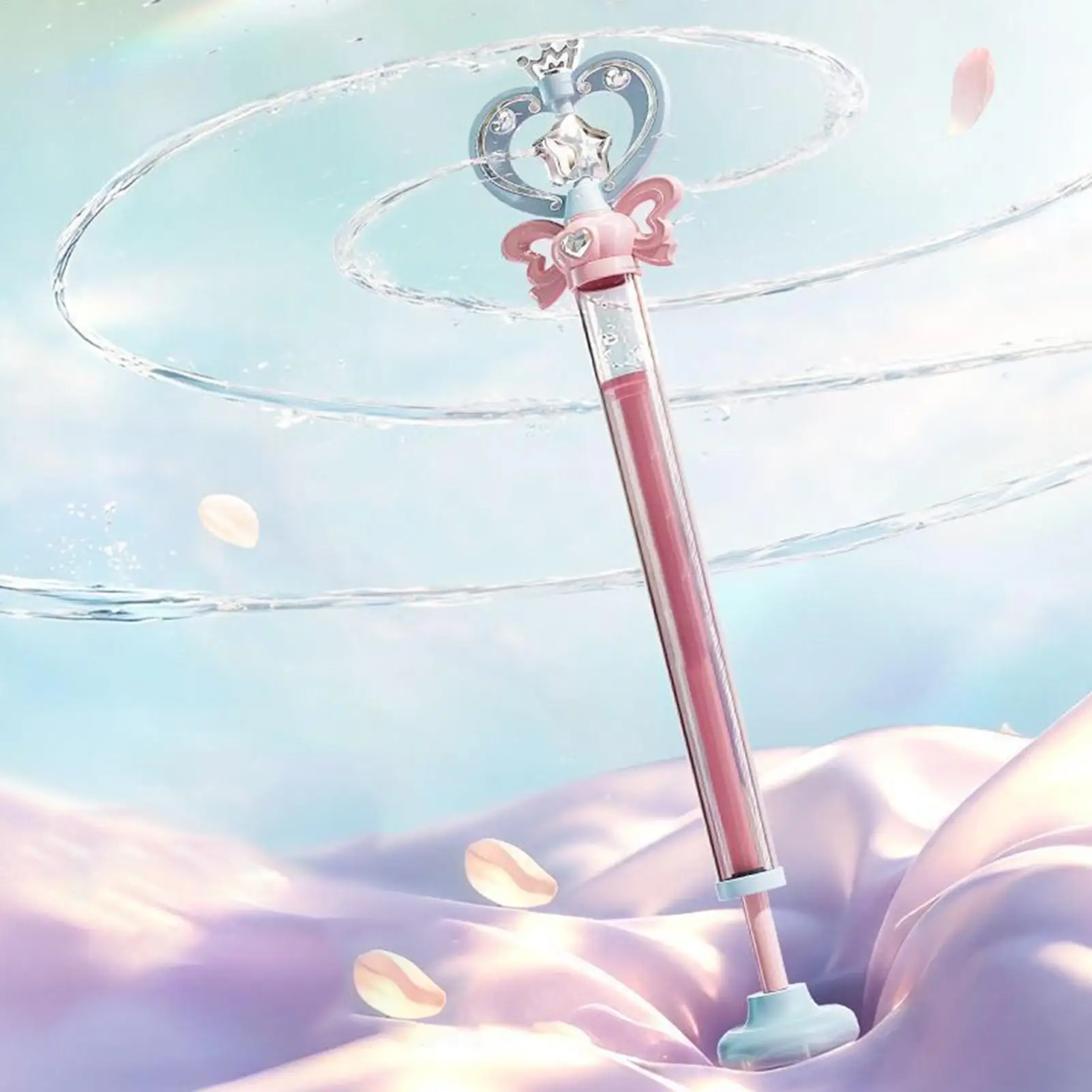 Magic Fairy Wand Water Gun Sparkling Summer Water Play Toy For Battle Cannon Toy Fairy Wand Design Pull-Out Game Water Soaker