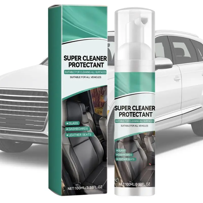 

Interior Car Cleaner Car Interior Refurbishment Cleaning Interior Stain Cleaner Foam For Car Interior Leather Fabric Maintenance