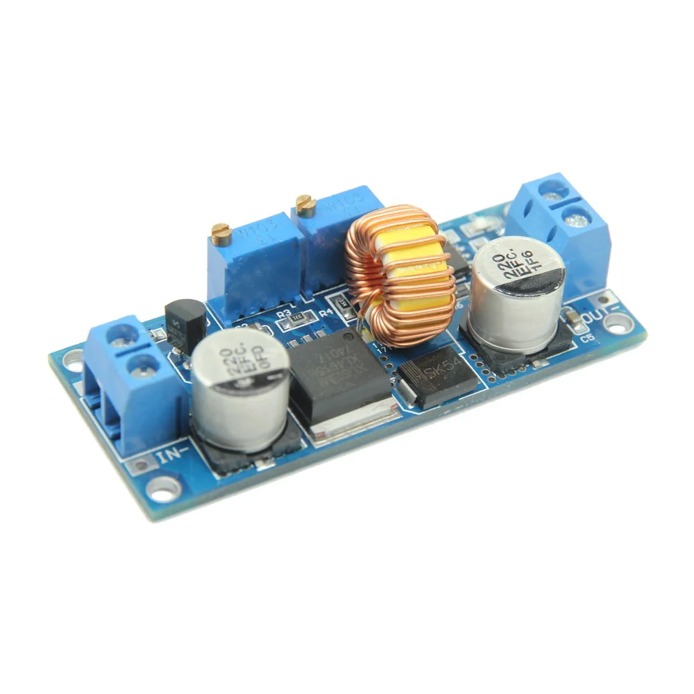 High Efficiency! CC/CV 5A Lithium Charger Board XL4015 Adjustable 6-38V To 1.25-36V DC Step Down Power Supply Buck Module