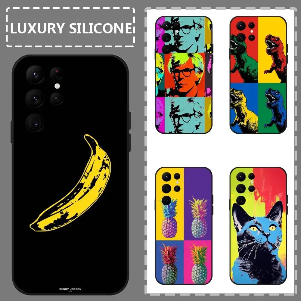

Artist A-Andy W-Warhol Phone Case For Samsung Galaxy S25 S24 S22 S23 Ultra S21 S20 Plus 5G Frosted Non-Slip Full Soft Case