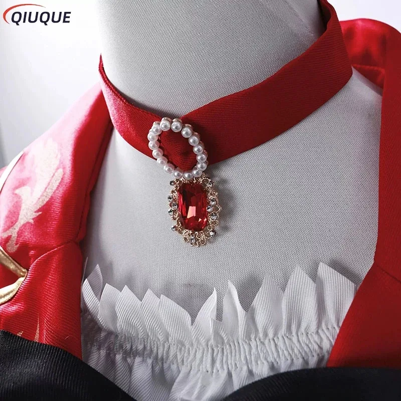 

qq45Final Fantasy XIV FF14 FFXIV RDM Косплей Костюм Красный Маг Школьная Форма Женское Платье Хэллоуин Карнавал Вечеринка Outfi