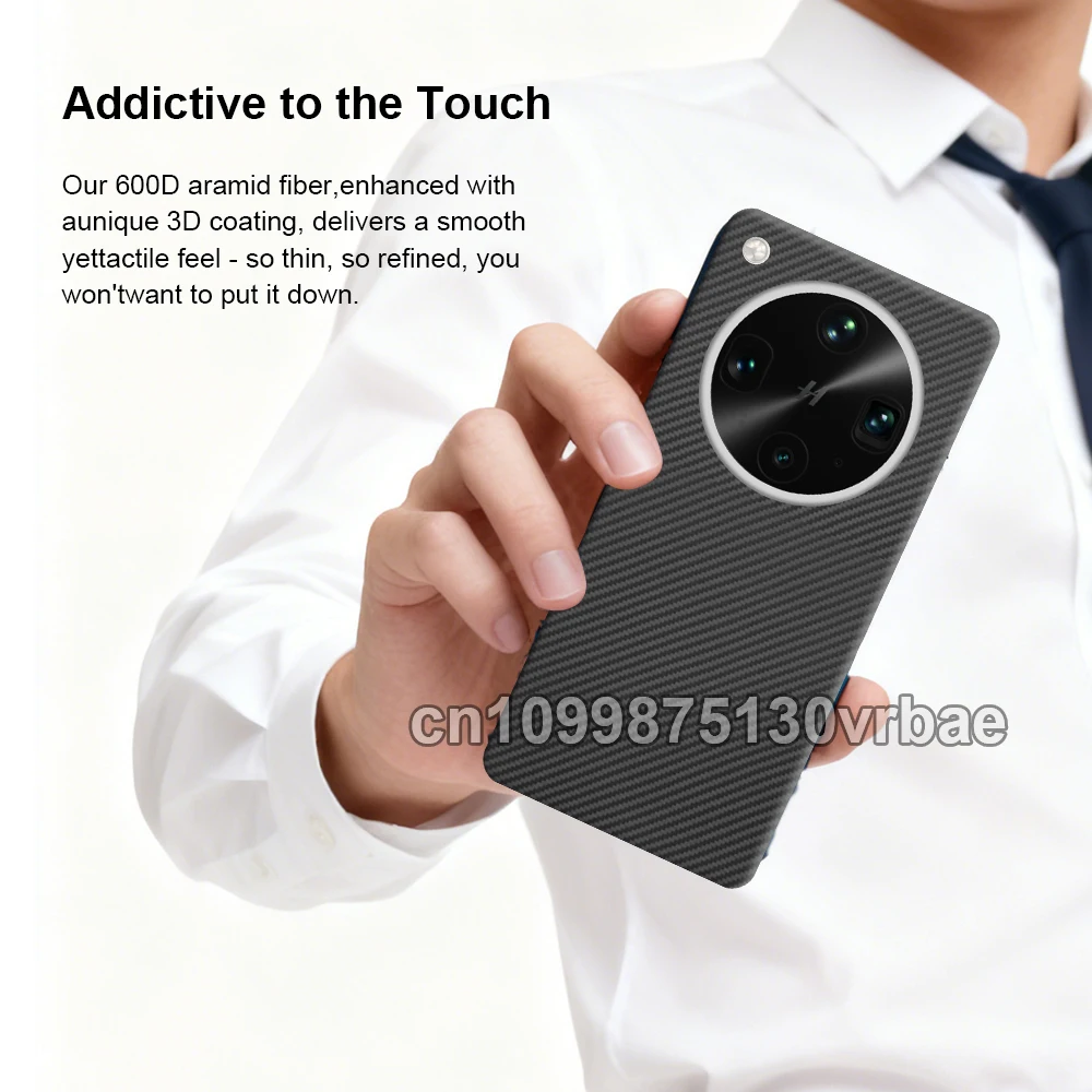 Etui Karbonowe do OPPO Find X9 Ultra 600D 1500D z Tkaniny z Włókna Kevlarowego Aramidowego, Ultracienka Twarda Obudowa Magnetyczna, Czarna, Cienka, Lekka, Czerwona — zdjęcie produktu 3