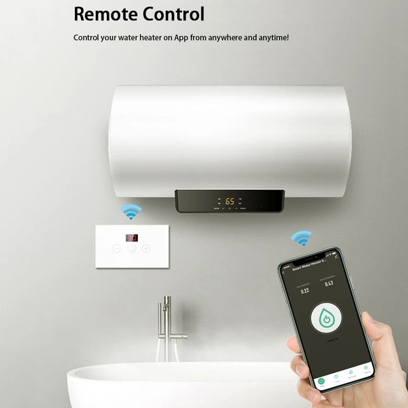 Smart Wifi Boiler US Standard Smart Water Heater Switch Tuya Smart Life App Control Works With For Alexa For Google