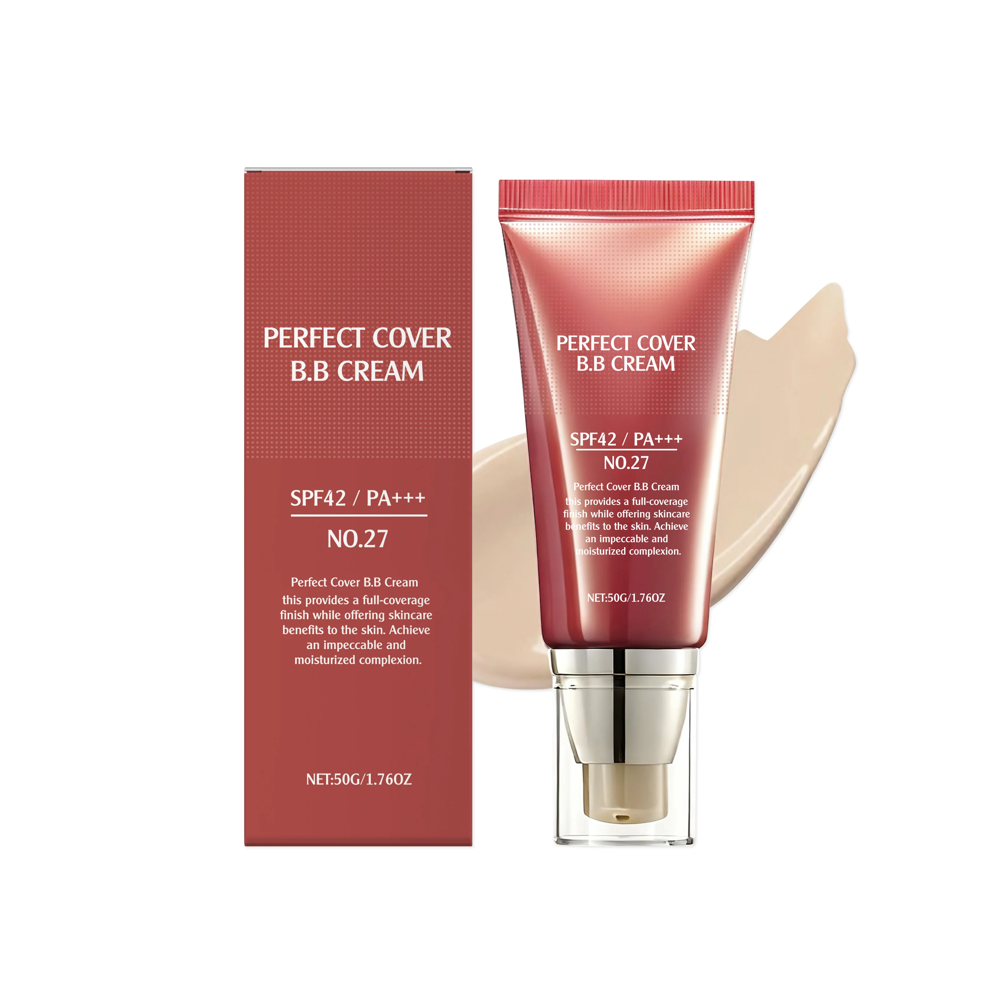 BB Cream Foundation Moisturizing Skin Brightening Waterproof Oil Control Hyaluronic Acid BB Cream High Coverage Face Foundation