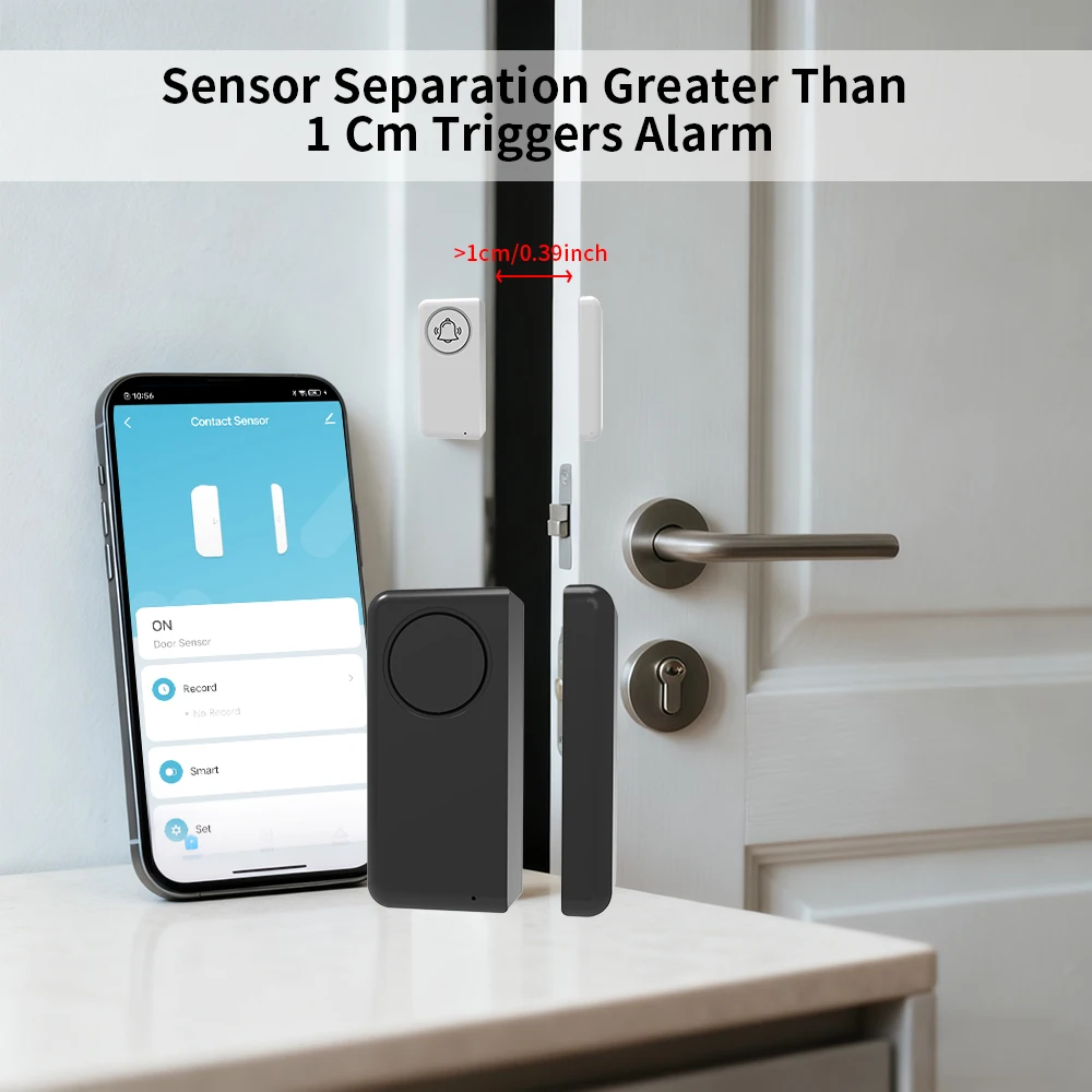 2.4G واي فاي الباب الذكي الاستشعار المغناطيسي مراقبة المنزل باب ونافذة فتح كاشف إنذار الأمن التحكم في ربط الحياة الذكية #6
