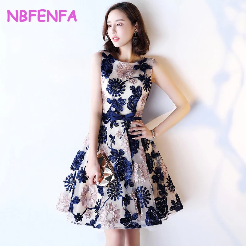 

NBFENFA Banquet Evening Dresses 2024 New Elegant Princess Short Thin Student Party Small Dress for Women Vestidos De Noche