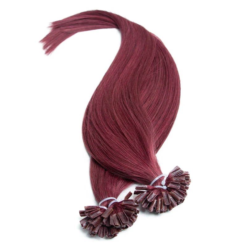 Estensioni dei capelli alla cheratina Balayage Hot Fusion Hair Estensioni dei capelli umani con punta a U 50G 50 pezzi 14 18 20 pollici Ombre Bionda Marrone
