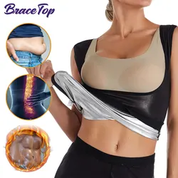 Chaleco de Sauna para mujer y niña, ropa moldeadora sin mangas para entrenamiento, pérdida de peso, chándal corporal, ejercicio, Fitness, gimnasio