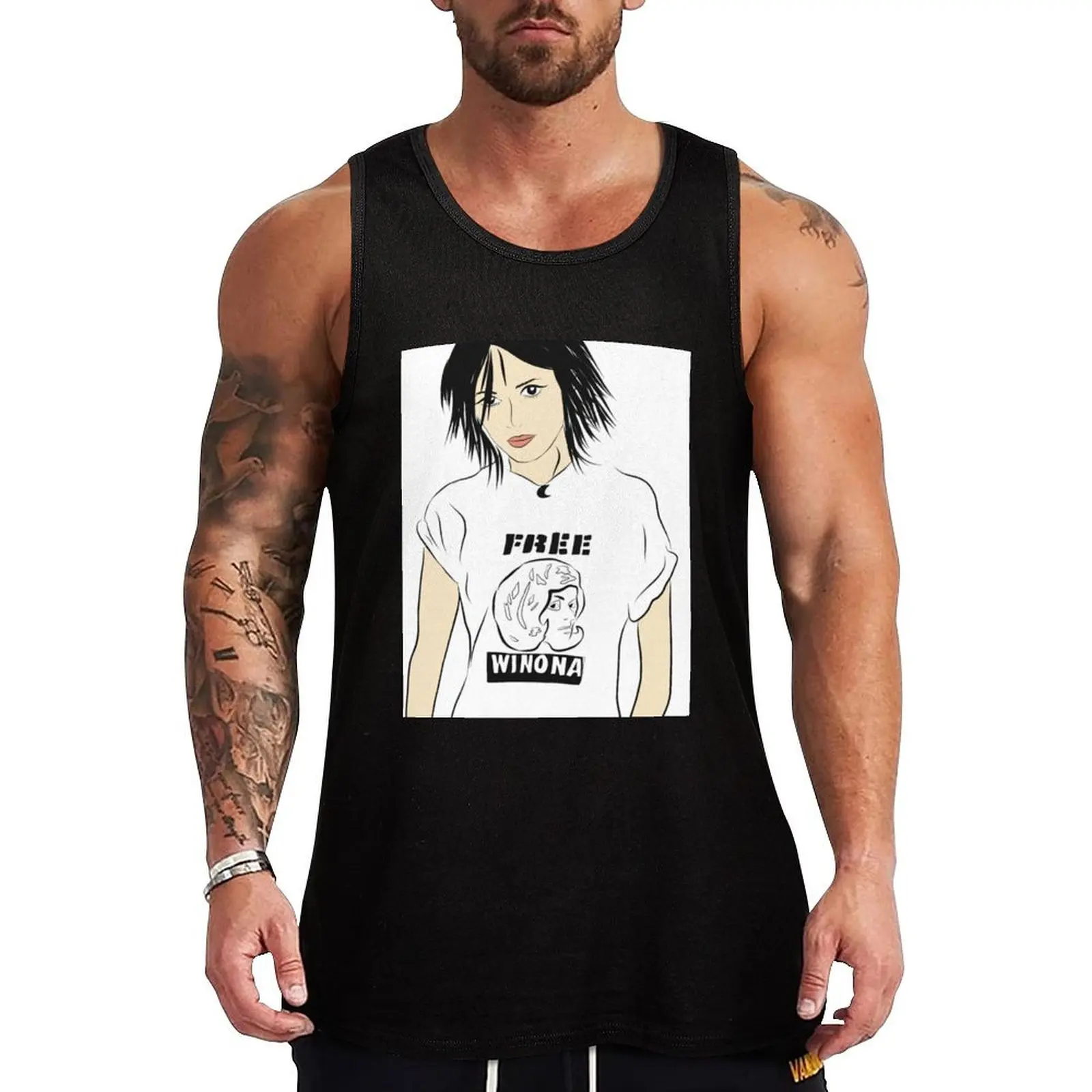 Free Winona Tank Top T-shirt man sports vest