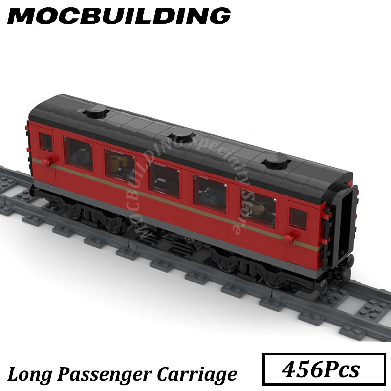 

Passenger Carriage Train Model Railway Accessories Display MOC Building Blocks Brick Toys Construction Gift Birthday Present