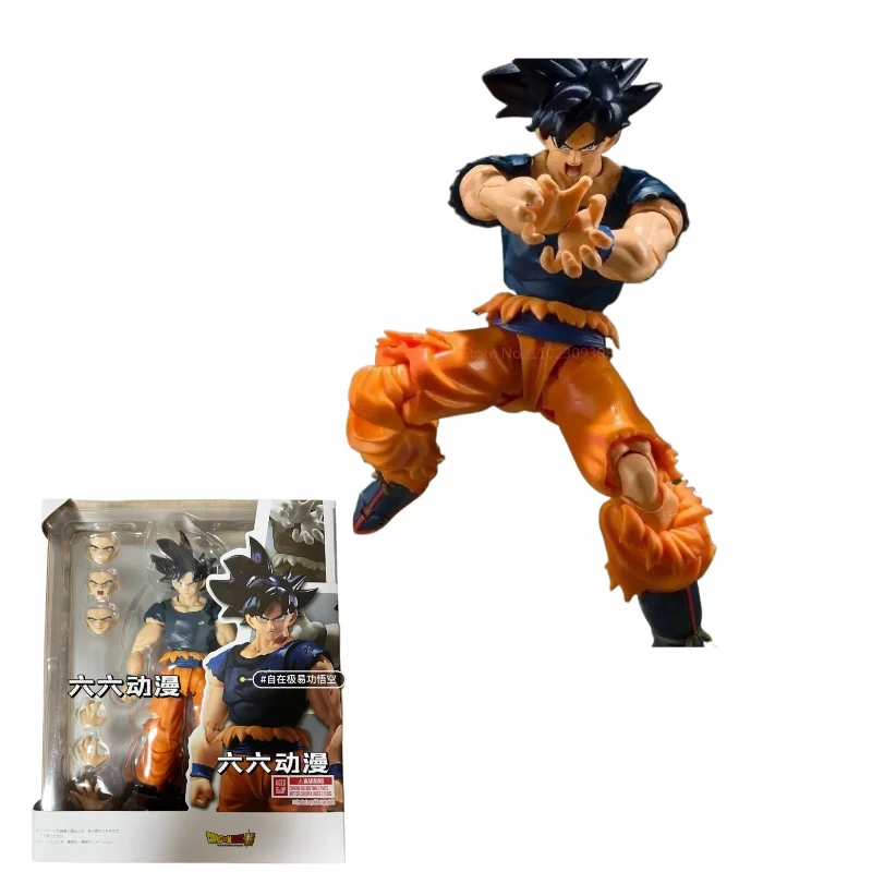 

В наличии 16 см Dragon Ball Z Super Figure Son Goku Migatte No Goku Kizashi Фигурка Шарнирная подвижная модель Креативный подарок